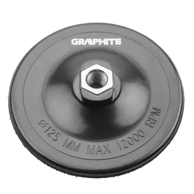 Obrázok produktu pre GRAPHITE Pružný kotúč so suchým zipsom 125 mm x M14