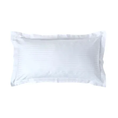 Produktbild von HOMESCAPES Kopfkissenbezug mit Stehsaum Fadendichte 330 Weiss, 50 x 90 cm