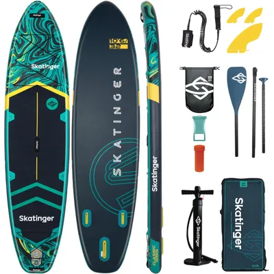 Produktbild von SKATINGER Prana Lava Green SUP-Board 320 cm bis 150 kg Allround-Set
