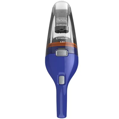 A handheld vacuum cleaner against a white background.