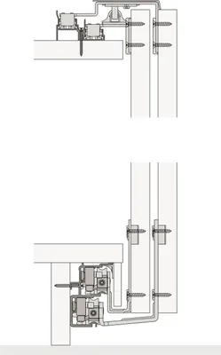 Produktbild von HAWA Combino 65 H FS Beschlägegarnitur 1400 x 2600, 2 türig untenlaufend