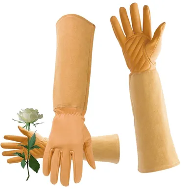 Produktbild von Lange Gartenhandschuhe mit Dornenschutz für Gartenarbeiten