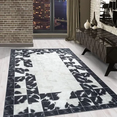 Zdjęcie produktu dla Carpetsale24 Prany Dywan Krótkow?osy do Salonu Nowoczesny Styl Antypo?lizgowy ?atwy w Piel?gnacji do Sypialni, Rozmiar: 160x230 cm