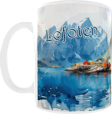 Obrázok produktu pre Hrnček 330ml NEW Dovolenka Cestovanie Lofoty Lofoty Nórsko v2