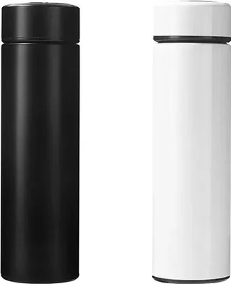 Produktbild von Thermosflessen 500 ml Set, Temperaturanzeige, LED-Touchscreen, Edelstahl.