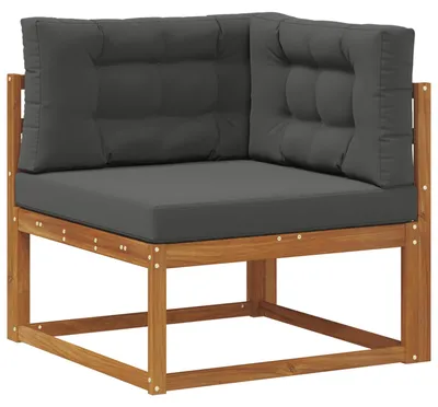 Zdjęcie produktu dla vidaXL Narożna sofa ogrodowa w kolorze naturalnym
