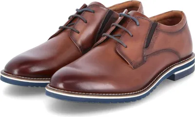 Zdjęcie produktu dla Salamander męskie sznurowane buty biznesowe niskie buty brązowa gładka skóraRozmiar:44