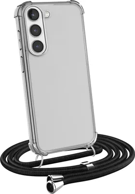 Produktbild von Handykette für Samsung Galaxy S23 Plus - Handyhülle mit Schnur Cover in Schwarz