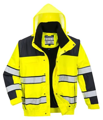 Produktbild von Warnschutzjacke WINTER SHORT Bomber XXXL PULL-UP SLEEVES Wärmer