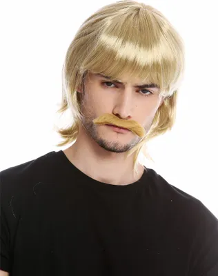 Produktbild von WIG ME UP Perücke Bart 70er Jahre Bulle Blond 91105-ZA89