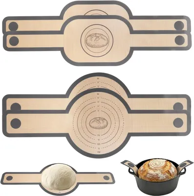 Produktbild von Silikonmatten für Dutch Oven, 4 Stück, BPA-frei, hitzebeständig, mit langer Handgriff, für die Küche