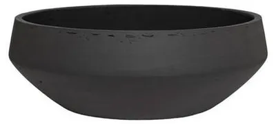 Produktbild von Pottery Pots - Blumentopf - Schwarz - D28 x H9 cm - Öffnung 25 cm