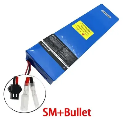 Produktbild von 48V E-Scooter Akku - Li-Ion Batteriepack 13S4P 60000mAh - Integriertes BMS Schutzsystem - Für Kugoo M4/M4 Pro/MaxSpeed - SM-Bullet Anschluss