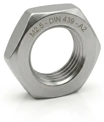 Image de 200 Ecrous Bas Hexagonaux M4 mm - DIN 439 - Inox A2 - D-Work