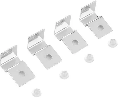 Produktbild von Aquarium-Abdeckungsklammern aus Edelstahl - 4 Stücke - Für Aquariumzubehör - Einfache Anwendung