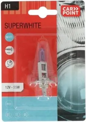 Image de Carpoint Superwhite Autolamp H1 12V 55W