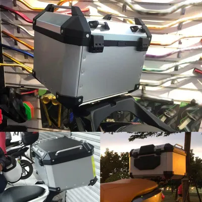 Immagine prodotto di Valigia universale 45L per moto in alluminio bauletto posteriore per Suzuki