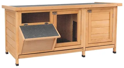 Obrázek produktu pro Klec pro menší zvířata | Barva: přírodní + černá | Rozměry: 50 x 112 x 54 cm