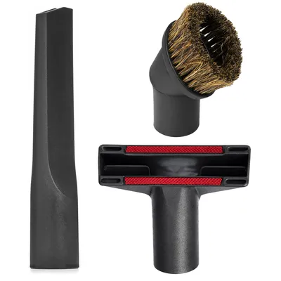 Image de LEHMANN Embouts pour aspirateur 3 pièces - Suceur pour meubles, suceur pour fentes, pinceau pour meubles, accessoires universels pour aspirateurs de 35 mm de diamètre