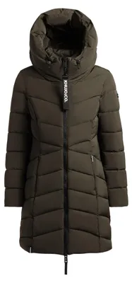Productafbeelding van khujo Kiera Dames Winterjas, gevoerde jas, winterjas, korte jas, gevoerde jas