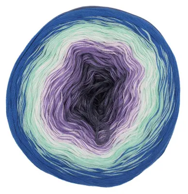 Productafbeelding van Hobby YARN – Flowy Charme Bobbel, 250 gram, 1000 meter, garen met kleurverloop, geschikt voor haken en breien, 215