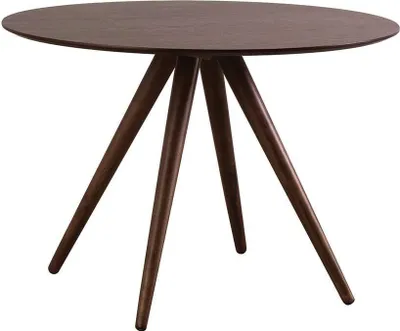 Produktbild von Miliboo - Design-Esstisch rund Nussbaum D106 WALFORD