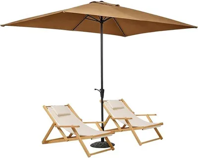 Imagen del producto de Funda impermeable para parasol de jardín, 200 cm, rectangular, repuesto para la cubierta