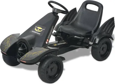 Zdjęcie produktu dla The Living Store Gokart na pedały z regulowanym siedziskiem czarny