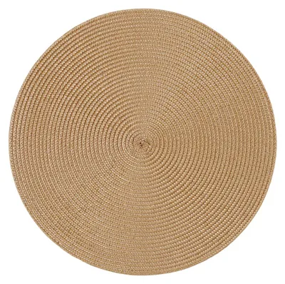Produktbild von Platzset Polypro Caramel rund ca. 35 cm Ø abwaschbar Tischset Platzdeckchen