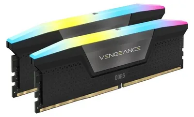Produktbild von Corsair Vengeance RGB CMH64GX5M2D6000C40, 64 GB, 2 x 32 GB, DDR5, 288-pin DIMM, Schwarz