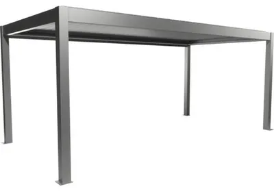 Obrázek produktu pro Ocelová bioklimatická pergola Biohort 6 x 3 kř.šedá-metalíza