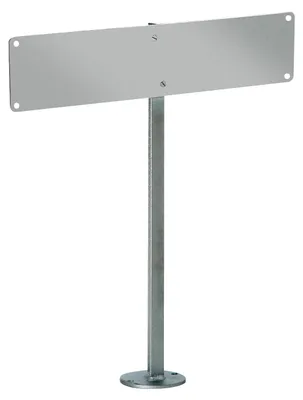 Produktbild von Alberts Nummernschild-Befestigung zum Aufschrauben feuerverzinkt Gesamthöhe 555 mm
