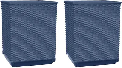 Obrázek produktu pro vidaXL květináč 2 ks Modrošedý 30x30x37 cm Polypropylenový