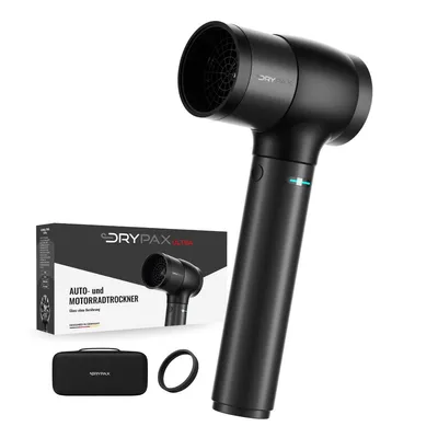 Produktbild von Drypax Fahrzeugtrockner  Ultra –Luftgebläse mit bis zu 260 km/h Windgeschwindigkeit–Leistungsstarkes Autotrockner-Gebläse–Mobiler Druckluftreiniger