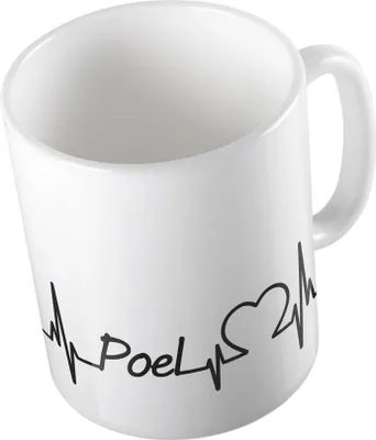 Produktbild von Huuraa Kaffeetasse Poel Geschenk Tasse Weiß 330ml Poel Präsent