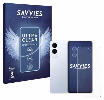 Produktbild von 6x Für Samsung Galaxy S25 Edge (Display+Kamera) Schutzfolie Savvies Displayschutz Display Schutz Folie Klar Transparent