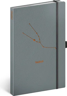 Image de Carnet de notes du zodiaque avec élastique ligné - Bloc-notes pour femmes filles hommes - Journal portable pour l'école et le travail (Taureau)