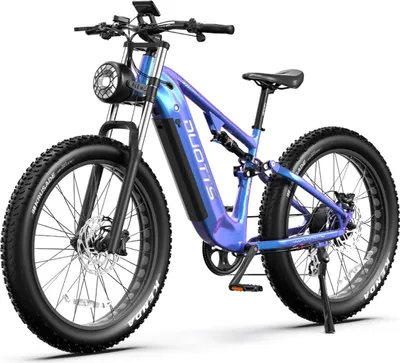Produktbild von Duotts E26 E-Bike - Batterie 48V20AH 26*4.0 Zoll Fett Reifen Vorne Hinten Hydraulische Bremsen - Blau Llila