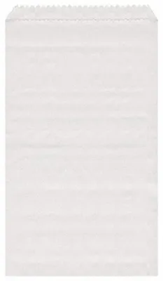 Produktbild von 2000x Papierflachbeutel weiß 13 x 19 cm