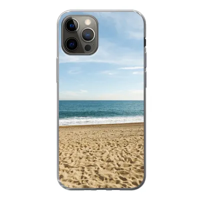 Produktbild von MuchoWow® Handyhülle Schutzhülle Hülle für iPhone 13 Pro Strand - Sand - Meer Silikon Softcase Handy Hülle - Handy-Tasche