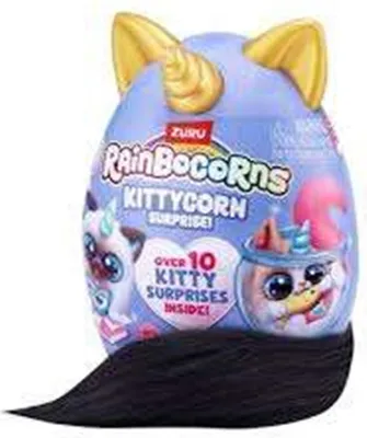 Image de Rainbocorns Kittycorn surprise avec queue blanche