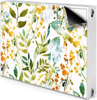 Obrázek produktu pro Magnetický kryt radiátoru Kryt radiátoru 100x60 cm - Květiny, Boho