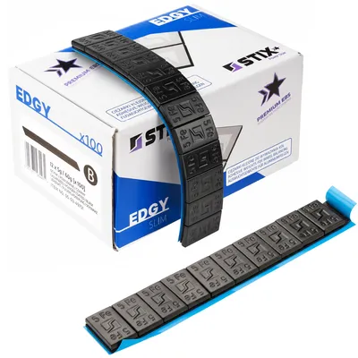 100 Strisce STIX Pesi Adesivi 60G (5+10G), Acciaio, Zincato, Nero - Foto 10