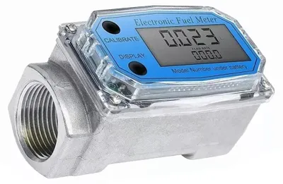 Obrázek produktu pro 1palcový turbínový průtokoměr, digitální průtokoměr LCD, 10šC100 l/min ¡À 1 % přesnost pro naftu, benzín, parafín, metanol, vodu