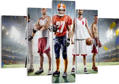 Produktbild von Bild auf Leinwand - Leinwandbild - Sport Sportler - 150x100cm - Wand Bild - Wanddeko - Wandbilder - Leinwanddruck - Bilder - Kunstdruck - Wanddekoration - Leinwand bilder - Wandkunst - EA150x100-3873