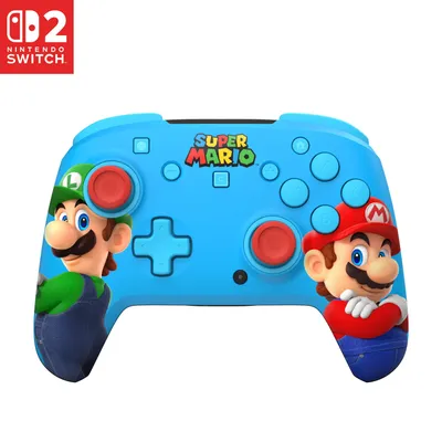 Produktbild von Turtle Beach Rematch-Controller: Mario and Luigi – Offiziell lizenziert für Nintendo Switch 1 und 2, kabellos, TMR-Thumbsticks, anpassbares RGB, wiederaufladbarer Akku, Gamepad, Nintendo Switch, Nintendo Switch 2, Nintendo Switch Lite, Nintendo Switch OLED, D-Pad, Menü-Taste, Home button, Digital, RGB, Kabellos