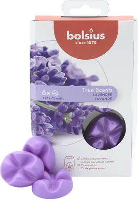 Produktbild von Bolsius Wax Melts Lavendel 6er
