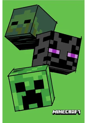 Zdjęcie produktu dla Dziecięcy koc polarowy Minecraft The Mobs 100 x 150 cm