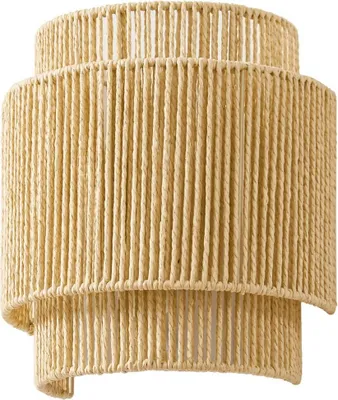 Produktbild von Lindby Wandleuchte Anuva, naturfarben, Papier, Höhe 25 cm