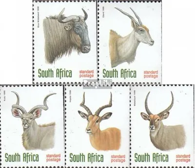 Produktbild von Briefmarken Südafrika 1998 Mi 1124y D-1128y D (kompl.Ausg.) postfrisch Einheimische Tiere